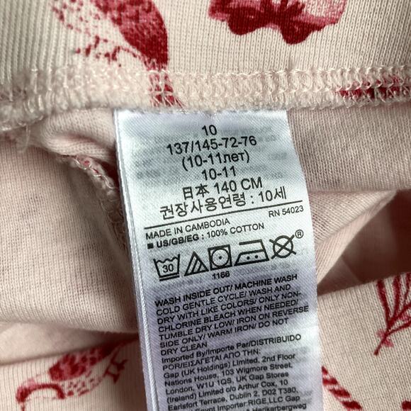 Gap Kids Christmas Icons Printed Pajama Set - Pink Red - 10 - Picture 6 of 10